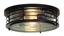 AFX Lighting, Inc. ACF13BK - Archer 13&#34; 2 Light Flush Mount