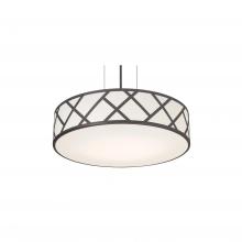 AFX Lighting, Inc. HVNP17MBBK - Haven 17&#39;&#39; Med Base Pendant - BK w/ BK