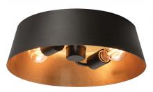 AFX Lighting, Inc. LRCF14MBBKGD - Lyric 2 Light Flush Mount