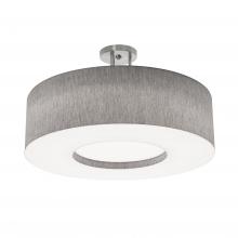 AFX Lighting, Inc. MCF2432MB-GYSF - Montclair 24&#39;&#39; Med Base Semi-Flush,SN,GY