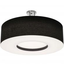 AFX Lighting, Inc. MCF3044MB-BKSF - Montclair 30&#39;&#39; Med Base Semi-Flush,SN w/ BK