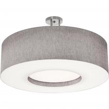 AFX Lighting, Inc. MCF3044MB-GYSF - Montclair 30&#39;&#39; Med Base Semi-Flush,SN,GY