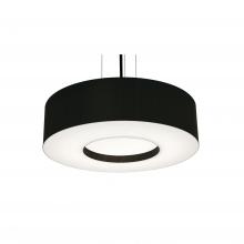 AFX Lighting, Inc. MCP1932MBBK-BK - Montclair 19&#39;&#39; Med Base Pendant - BK w/ BK