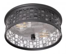 AFX Lighting, Inc. RSCF11MBBK - Roscoe 2 Light Flush Mount