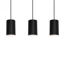 AFX Lighting, Inc. TYKP04MBBKLNR3 - Tyke 36&#39;&#39; 3 Light Linear Pendant - BK