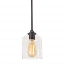 AFX Lighting, Inc. WMMP06MBBK - William 6&#39;&#39; Pendant Medium Base BK