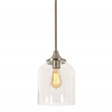 AFX Lighting, Inc. WMMP08MBSN - William 8&#39;&#39; Pendant Medium Base SN