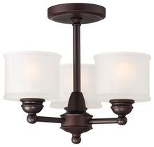 Minka-Lavery 1738-167 - 3 LIGHT SEMI FLUSH MOUNT