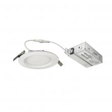 Nora NEFLINTW-R4233MPWLE4 - 4" E-Series FLIN Round LED Downlight with Selectable CCT (27K/30K/35K), 800lm / 10.5W, Matte