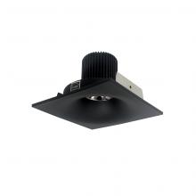 Nora NIO-4SNB27QBB - 4&#34; Iolite LED Square Bullnose, 10-Degree Optic, 950lm / 12W, 2700K, Black Finish