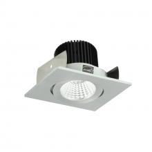 Nora NIOB-2SGCDXNN - 2&#34; Iolite LED Square Adjustable Gimbal, 800lm / 14W, Comfort Dim, Natural Metal Finish