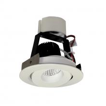 Nora NIR-4RGCDXWW - 4&#34; Iolite LED Round Adjustable Gimbal Retrofit, 800lm / 12W, Comfort Dim, White Finish