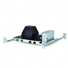 Nora NL-408AT/1EL - 4&#34; Square Non-IC AT Low Voltage Housing, New Construction, Elect. Transformer, Max 50W