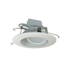 Nora NLCBC-66930XMPWEM - 6&#34; Cobalt Adjustable LED Retrofit, 1200lm / 14W, 3000K, Matte Powder White Reflector / Matte