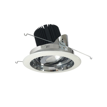 Nora NRM2-619L2527SCW - 6&#34; Marquise II Round Regressed Adj. Reflector, Spot, 2500lm, 2700K, Specular Clear/White (Not