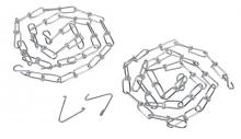 Keystone Technologies KT-MSLED-VH-KIT - V-Hook and Chain Kit for Micro Strips, Includes (2) V-Hooks and (2) 40&#34; Chains