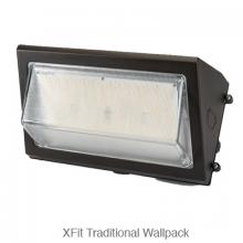 Keystone Technologies KT-WPLED55-M1-8CSB-VDIM - Bronze 55W LED WALL PACK, COLOR SELECT, TRADITIONAL OPEN FACE MEDIUM HOUSING, 120-277V, 3K/4K/5K DIM