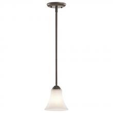 Kichler 43511OZL18 - Keiran™ 6" 1 Light Mini Pendant with LED Bulb Olde Bronze®