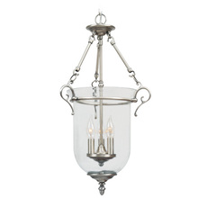 Livex Lighting 5022-91 - 3 Light Brushed Nickel Chain Lantern