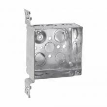 Aura Electric 19DWCKO-1/2D - 4x4 x 2-1/8 Inch Drywall Box w TKO Concentric 1/2 Inch & 3/4 Inch KO  FM Bracket