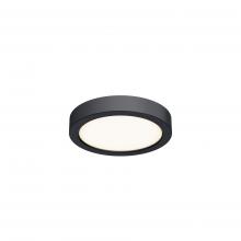 DALS Lighting CFLEDR06-CC-BK - Black 6 Inch Round Indoor/Outdoor LED Flush Mount