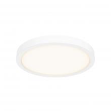 DALS Lighting CFLEDR10-CC-WH - White 10 Inch Round Indoor/Outdoor LED Flush Mount