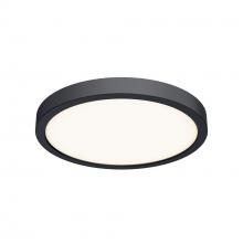 DALS Lighting CFLEDR10-CC-BK - Black 10 Inch Round Indoor/Outdoor LED Flush Mount