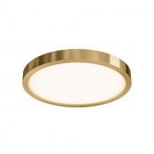 DALS Lighting CFLEDR10-CC-BB - Brushed Brass 10 Inch Round Indoor/Outdoor LED Flush Mount