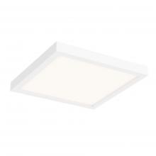 DALS Lighting CFLEDSQ10-CC-WH - White 10 Inch Square Indoor/Outdoor LED Flush Mount