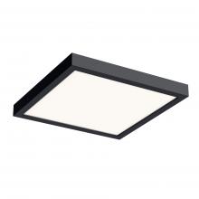 DALS Lighting CFLEDSQ10-CC-BK - Black 10 Inch Square Indoor/Outdoor LED Flush Mount