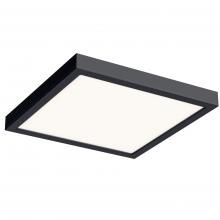 DALS Lighting CFLEDSQ14-CC-BK - Black 14 Inch Square Indoor/Outdoor LED Flush Mount