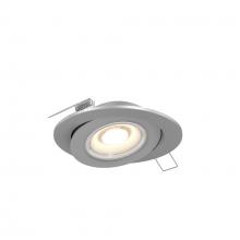 DALS Lighting FGM6-CC-SN - Satin Nickel 4 Inch Flat Recessed LED Gimbal Light