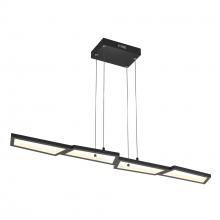 DALS Lighting PDL44-3K-BK - Black 44 Inch Geometric Linear LED Pendant Light