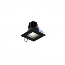 DALS Lighting RGR2SQ-CC-BK - Black 2 Inch Square Indoor/Outdoor Regressed Gimbal Down Light