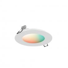 DALS Lighting SM-PNL6WH - White 6 Inch Smart RGB+CCT LED Recessed Panel light