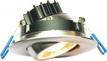 Lotus LED Lights LL3G-35K-BN - 3 Inch Round Eyeball Gimbal 7.5W LED 3500K Brushed Nickel 38 Deg 620 lm Type IC CRI 90+