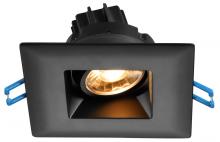 Lotus LED Lights LSG3-35K-BK - 3 Inch Square Regressed Gimbal 7.5W LED 3500K Black 38 Deg 620 lm Type IC CRI 90+