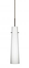 Besa Lighting 1BC-567407-LED-BR - Besa Camino Pendant Bronze Opal Matte 1x5W LED