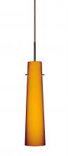 Besa Lighting 1BC-567480-LED-BR - Besa Camino Pendant Bronze Amber Matte 1x5W LED