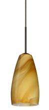 Besa Lighting 1BT-1509HN-MED-BR - Besa Chrissy Pendant Bronze Honey 1x50W B10 Medium Base