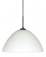 Besa Lighting 1JC-420107-BR - Besa Tessa Pendant Bronze White 1x75W Medium Base