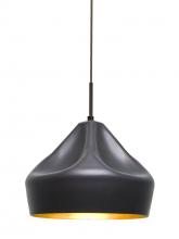 Besa Lighting 1JC-LOTUS-BR - Besa Lotus Pendant, Bronze Finish, 1x60W Medium Base