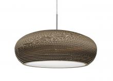 Besa Lighting 1JC-VENUS-LED-SN - Besa, Venus Cord Pendant, Satin Nickel Finish, 1x9W LED