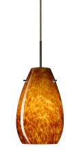 Besa Lighting 1JT-412618-BR - Besa Pera 9 Pendant Bronze Amber Cloud 1x100W Medium Base