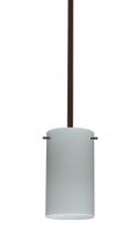 Besa Lighting 1TT-4404KR-MED-BR - Besa Stem Stilo 7 Pendant Bronze Chalk 1x40W B10 Med