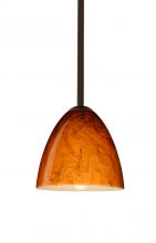 Besa Lighting 1TT-4470HB-LED-BR - Besa Vila LED Pendant Habanero Bronze 1x9W LED