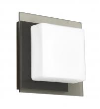 Besa Lighting 1WS-7735SM-LED-BR - Besa Wall Alex Bronze Opal/Smoke 1x5W LED