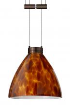 Besa Lighting 1XA-177918-BR - Besa Pendant Mia Bronze Amber Cloud 1x50W Halogen