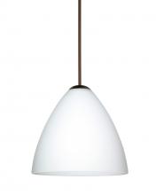 Besa Lighting 1XC-177907-LED-BR - Besa Pendant Mia Bronze Opal Matte 1x5W LED