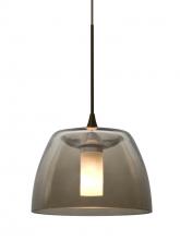 Besa Lighting 1XC-SPURSM-LED-BR - Besa Spur Cord Pendant, Smoke, Bronze Finish, 1x3W LED